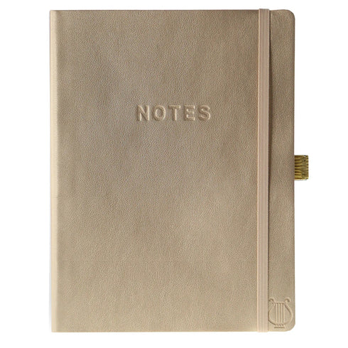 APOLLO COLLECTION GOLD 6 X 8 VEGAN LEATHER JOURNAL
